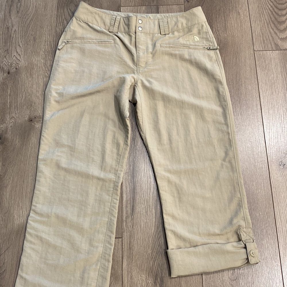 NWOT The North Face Tan Convertible Nylon Hiking Active Pants Size 6 - Picture 2 of 16